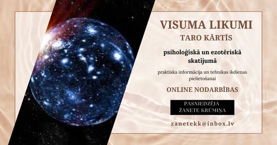 VISUMA LIKUMI TARO KĀRTĪS/ONLINE KURSI/Grupai/no 9. oktobra